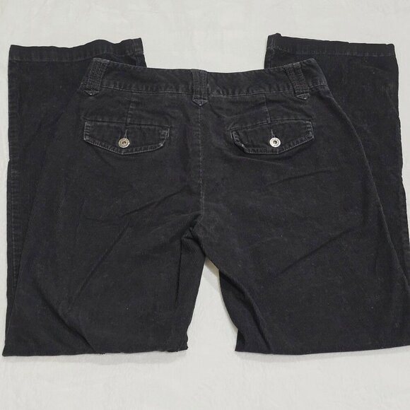 Dockers ✦ Black Corduroy Pants ✦ 100% Cotton Straight‑Leg Trousers Sz 6 Classic - Picture 4 of 9